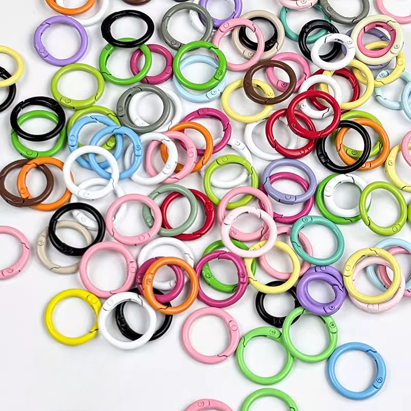 Jewelry Making Looper Tool - Candy Color Zinc Alloy Spring Rings