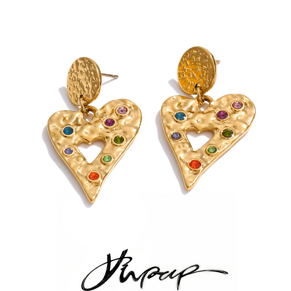 Jewelry Making Hammer - Yhpup Colorful Zirconia Hammer Metal Heart