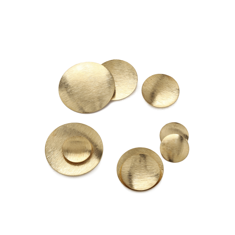 Raw Brass Brushed Round Convex - Jewelry Making Hammer reseña y precio