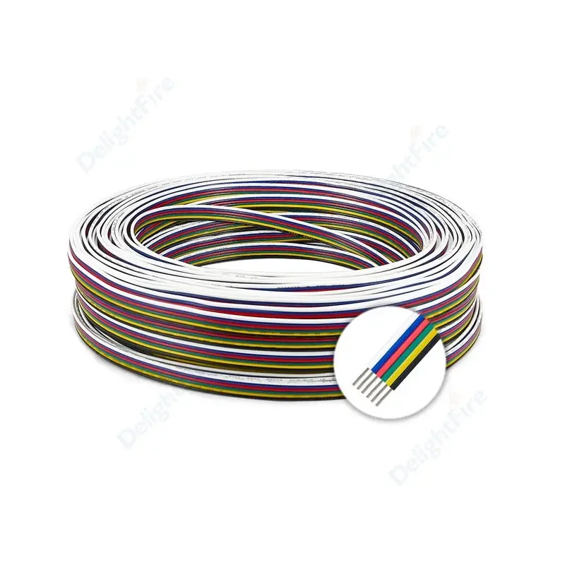 6Pin Cable 18 20 22 AWG LED St - Wire 22 Gauge Copper reseña y precio