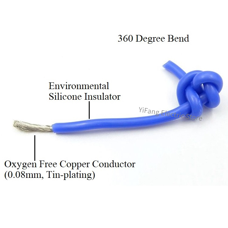 2M/5M Super Soft Silicone Rubb - Wire 22 Gauge Copper reseña y precio