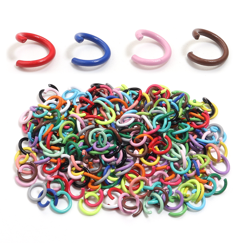 200pcs 8mm Open Jump Rings Col - Jewelry Making Looper Tool reseña y precio
