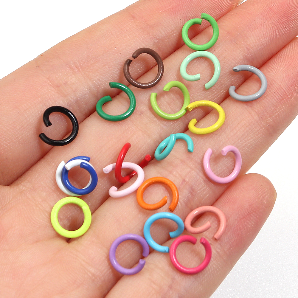 200pcs 8mm Open Jump Rings Col - Jewelry Making Looper Tool reseña y precio