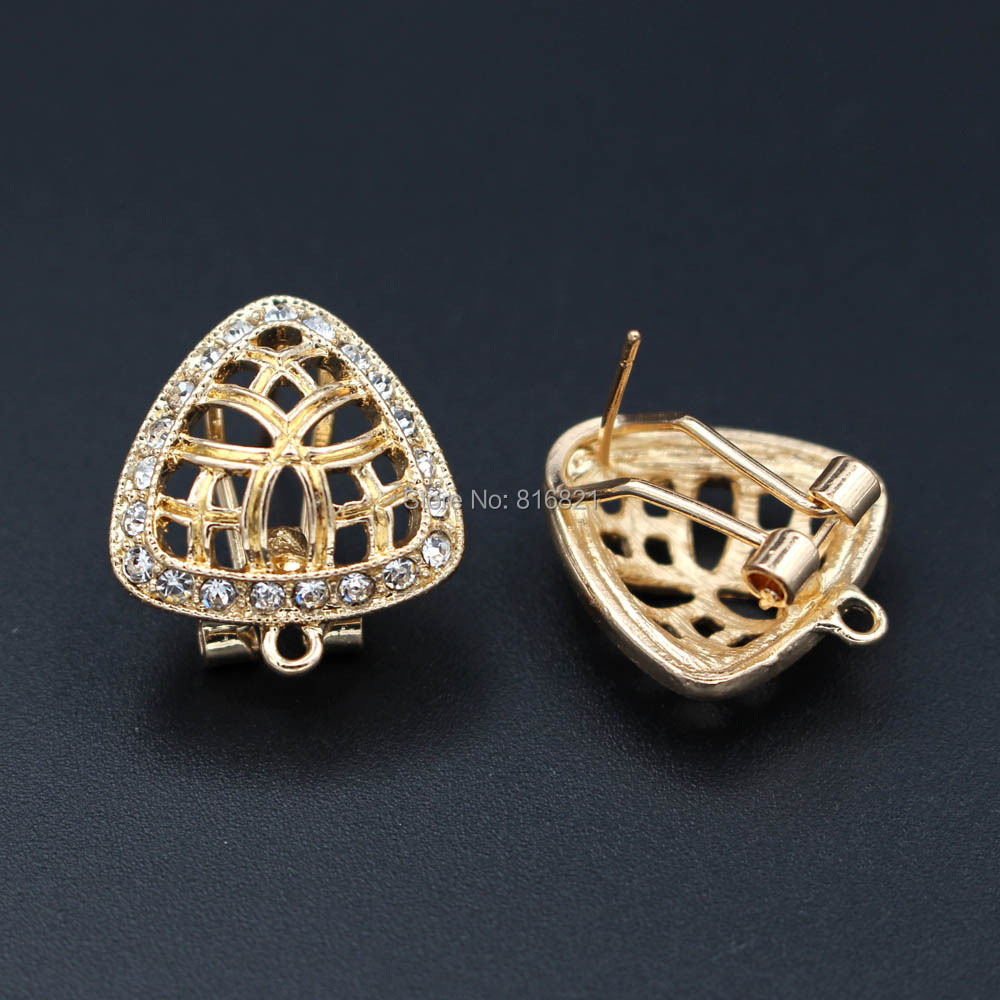 10pair Earrings Post with Loop - Jewelry Making Dubai reseña y precio