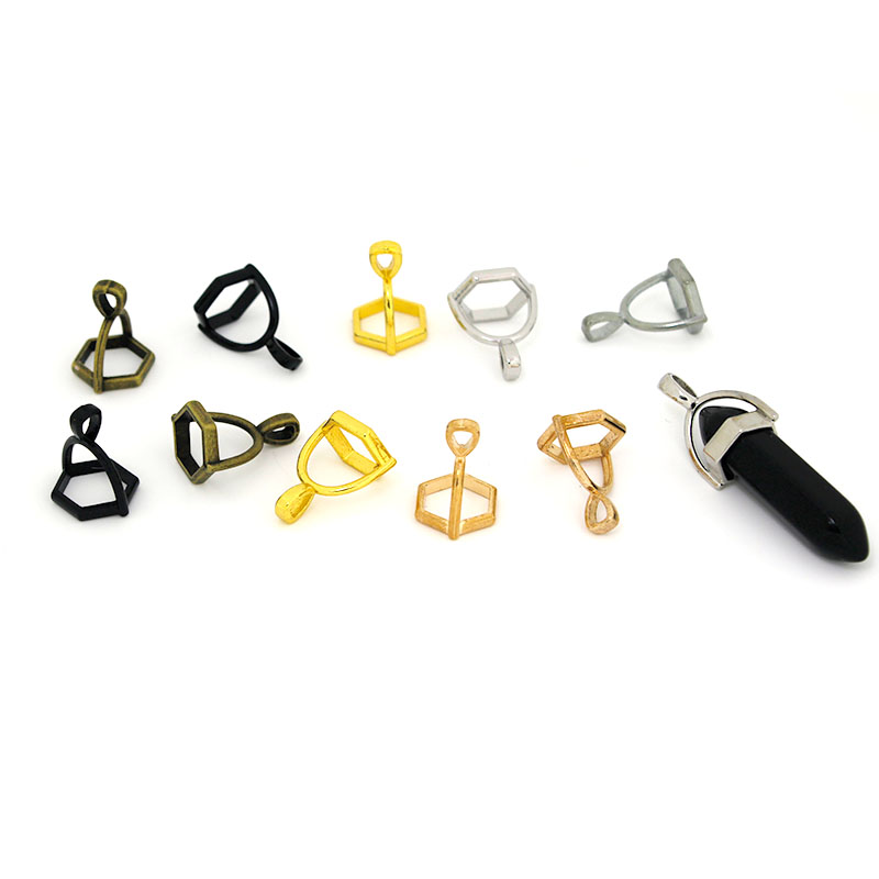 20Pcs Hexagonal Gemstone Cap N - Jewelry Making Necklaces reseña y precio