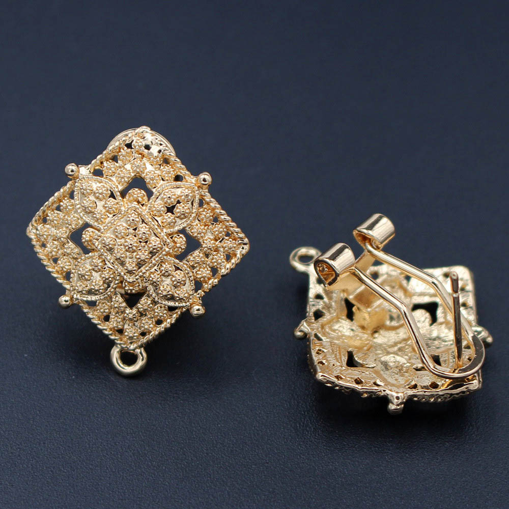 10pair Earrings Post with Loop - Jewelry Making Dubai reseña y precio