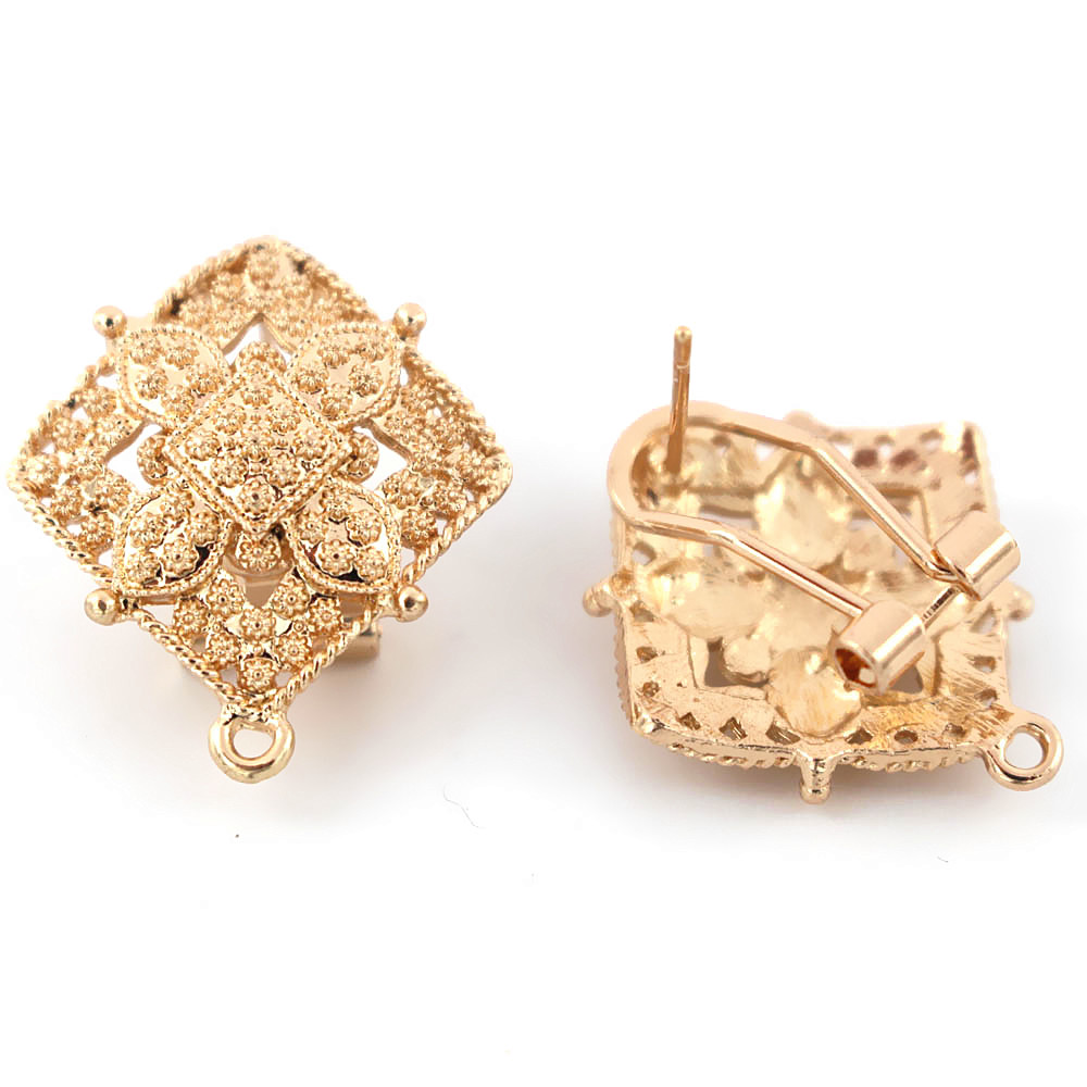 10pair Earrings Post with Loop - Jewelry Making Dubai reseña y precio