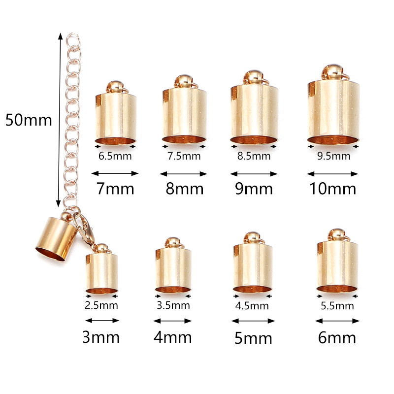 10Sets Leather Cord End Caps W - Jewelry Making Necklaces reseña y precio