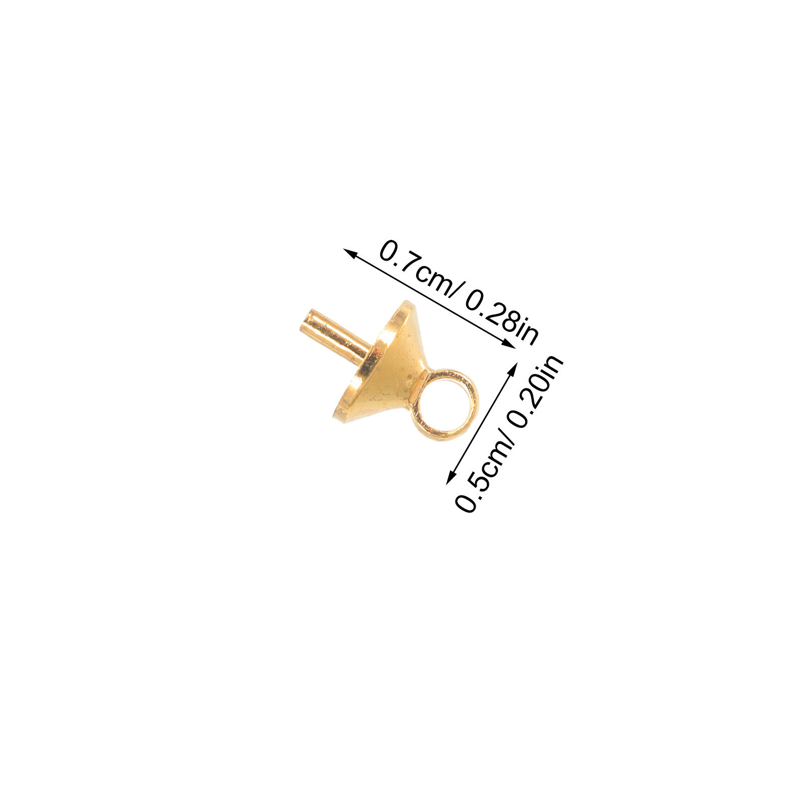 100Pcs Pure Copper Half-Drille - Jewelry Making Drill reseña y precio