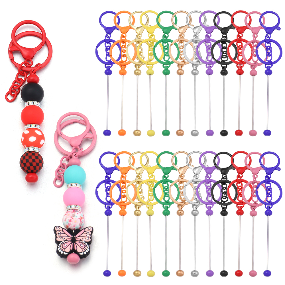 2pcs Beadable Keychains Colorf - Jewelry Making Pendants reseña y precio