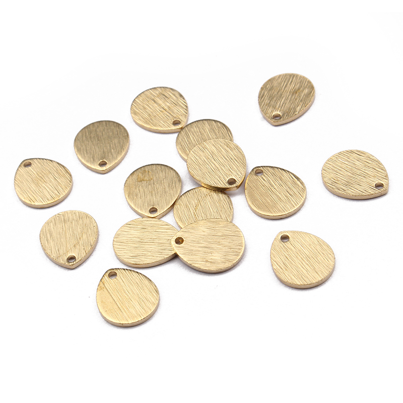 40Pcs Raw Brass Hammered Textu - Jewelry Making Hammer reseña y precio