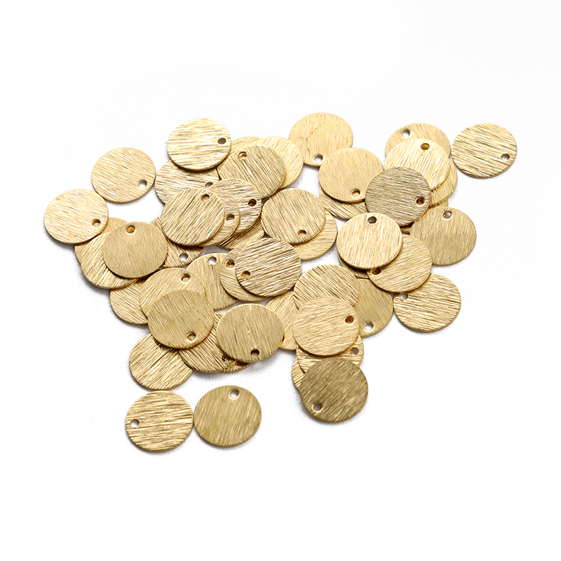 40Pcs Raw Brass Hammered Textu - Jewelry Making Hammer reseña y precio