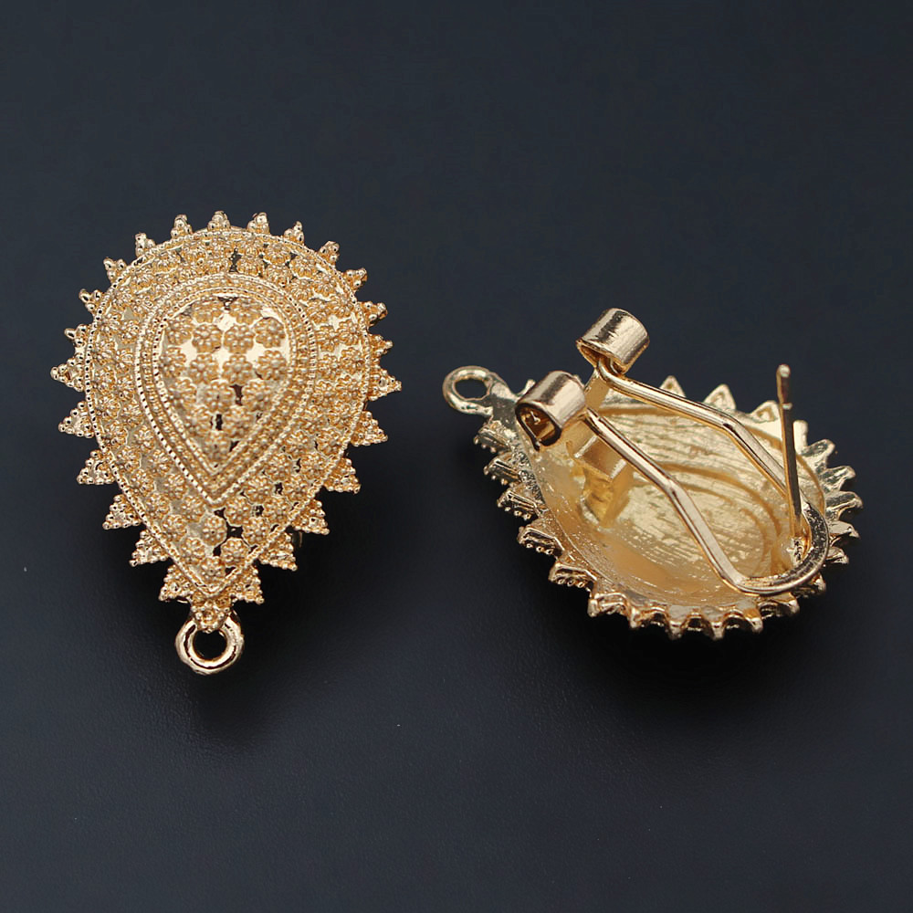 10pair Earrings Post with Loop - Jewelry Making Dubai reseña y precio