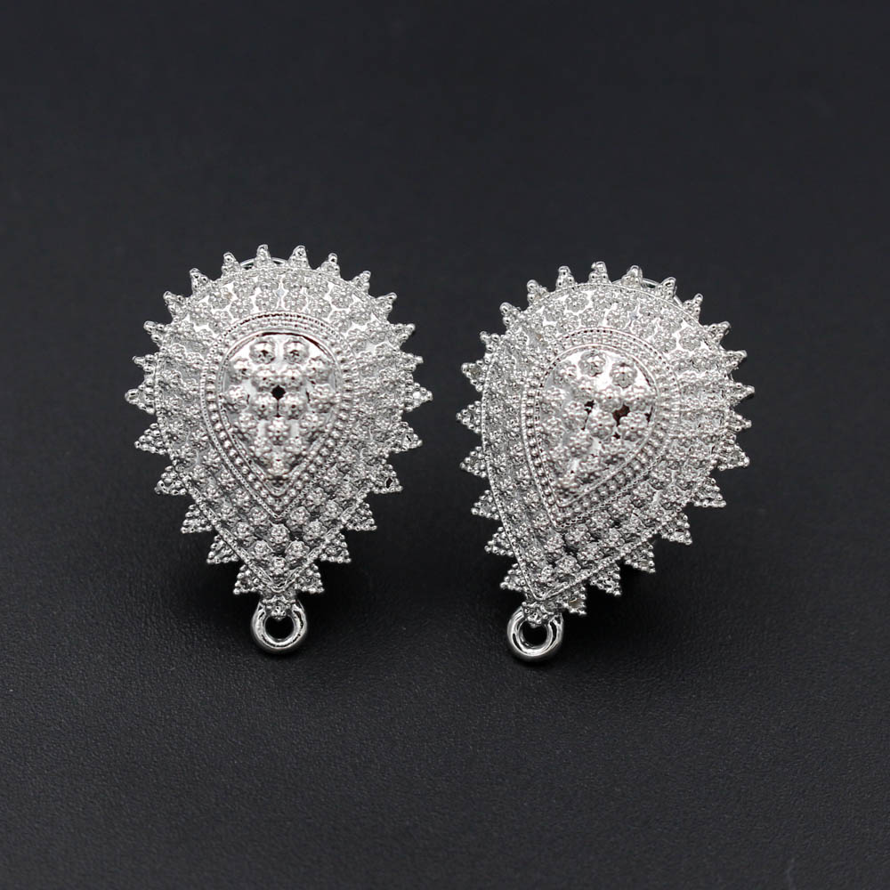 10pair Earrings Post with Loop - Jewelry Making Dubai reseña y precio