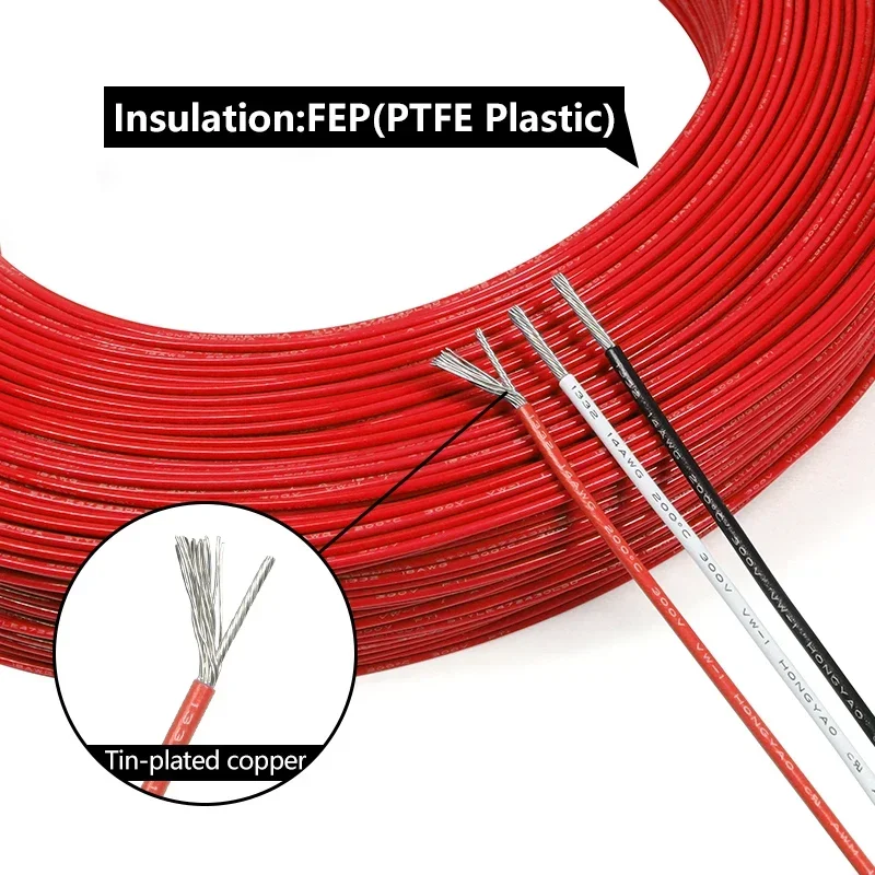 2/5/10m UL1332 PTFE Wire High  - Wire 22 Gauge Copper reseña y precio