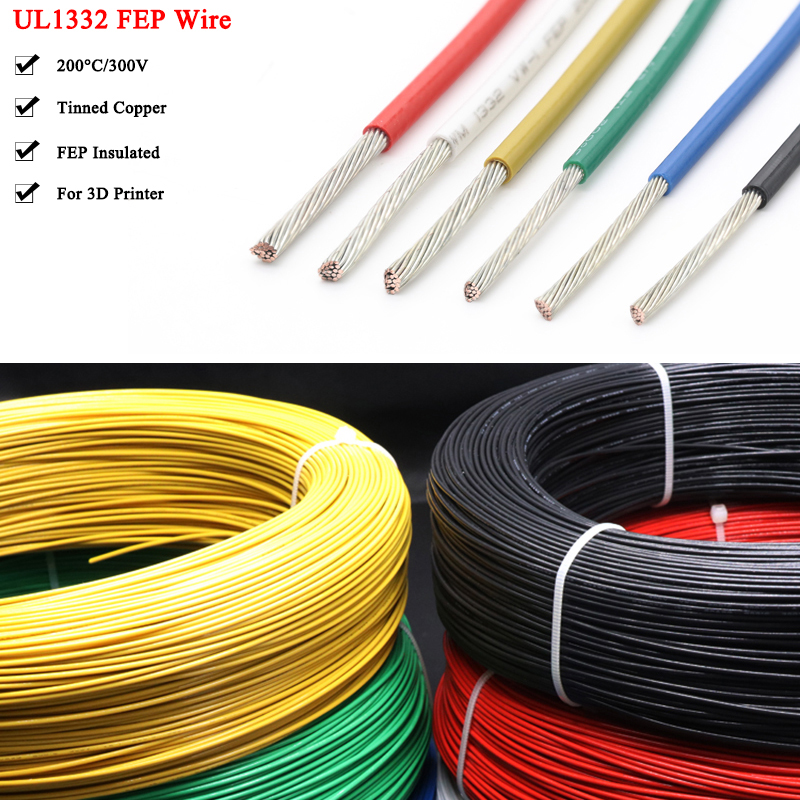 2/5/10m UL1332 PTFE Wire High  - Wire 22 Gauge Copper reseña y precio