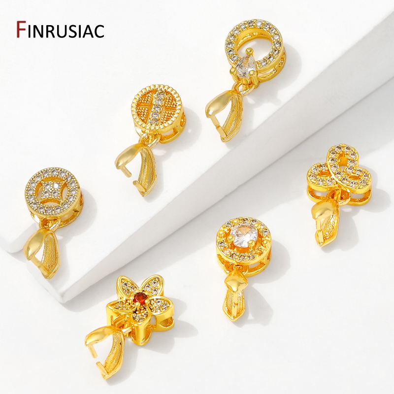 18K Gold Plated Brass With Zir - Jewelry Making Pendants reseña y precio