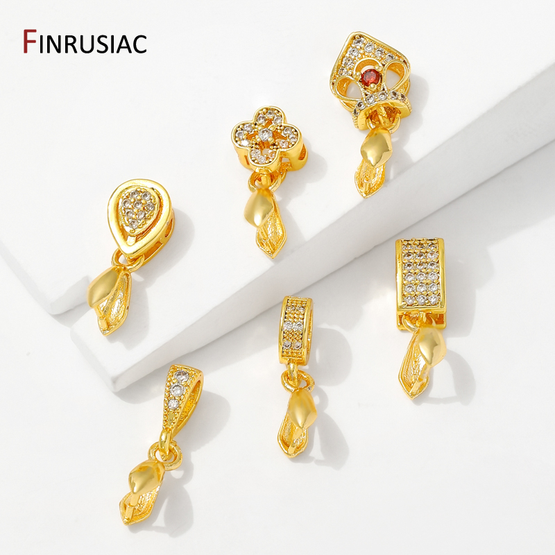 18K Gold Plated Brass With Zir - Jewelry Making Pendants reseña y precio
