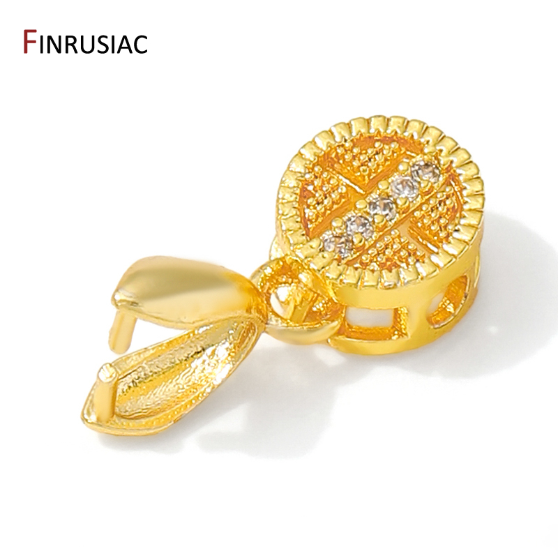 18K Gold Plated Brass With Zir - Jewelry Making Pendants reseña y precio