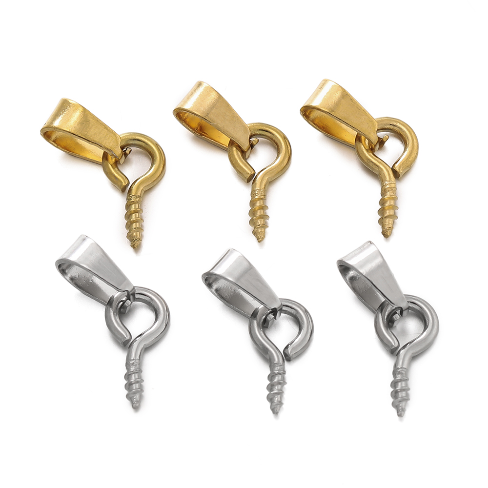 20pcs Stainless Steel Screw Ey - Jewelry Making Drill reseña y precio