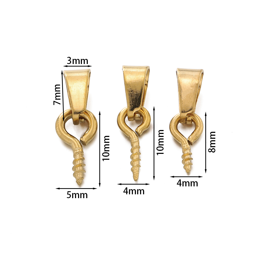 20pcs Stainless Steel Screw Ey - Jewelry Making Drill reseña y precio