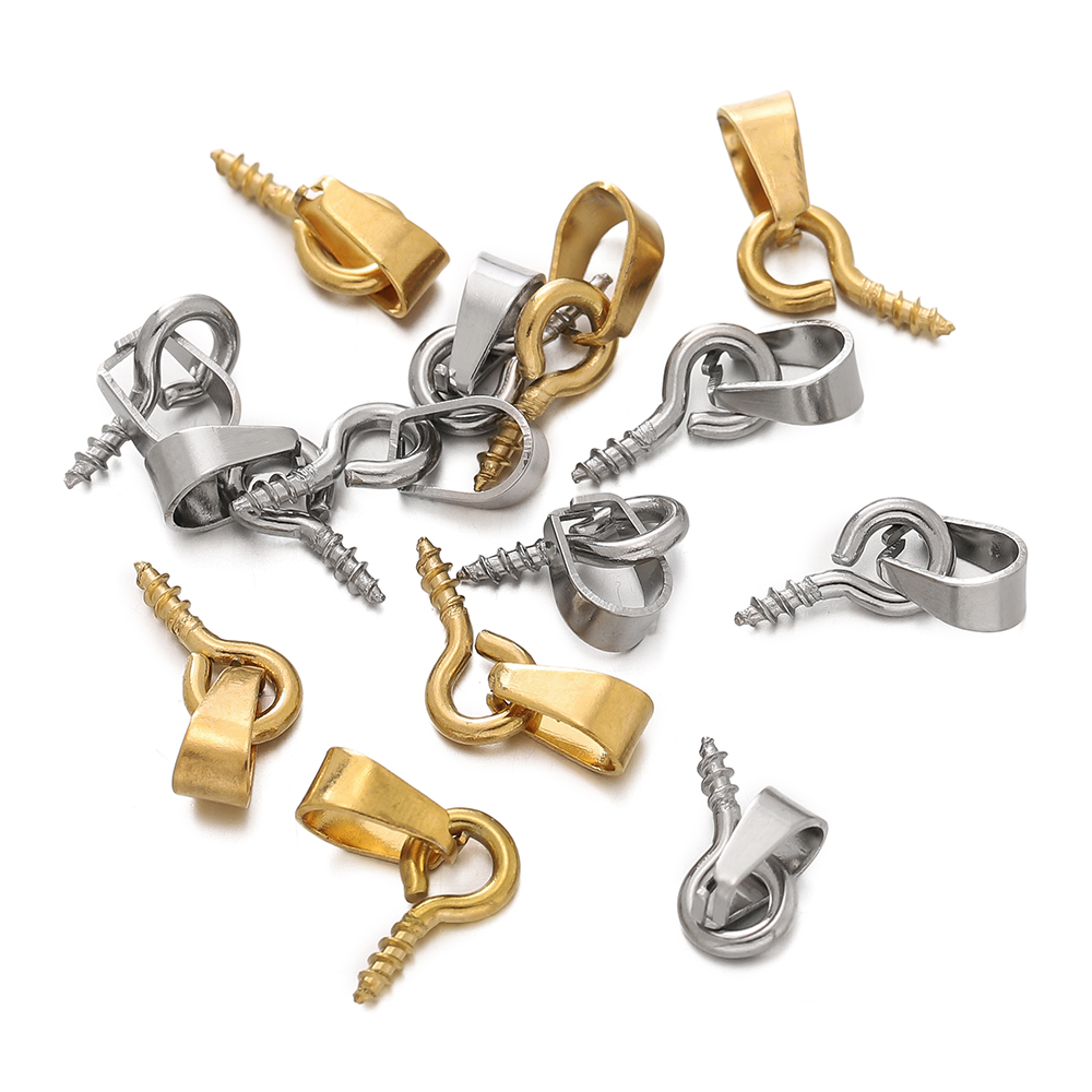 20pcs Stainless Steel Screw Ey - Jewelry Making Drill reseña y precio