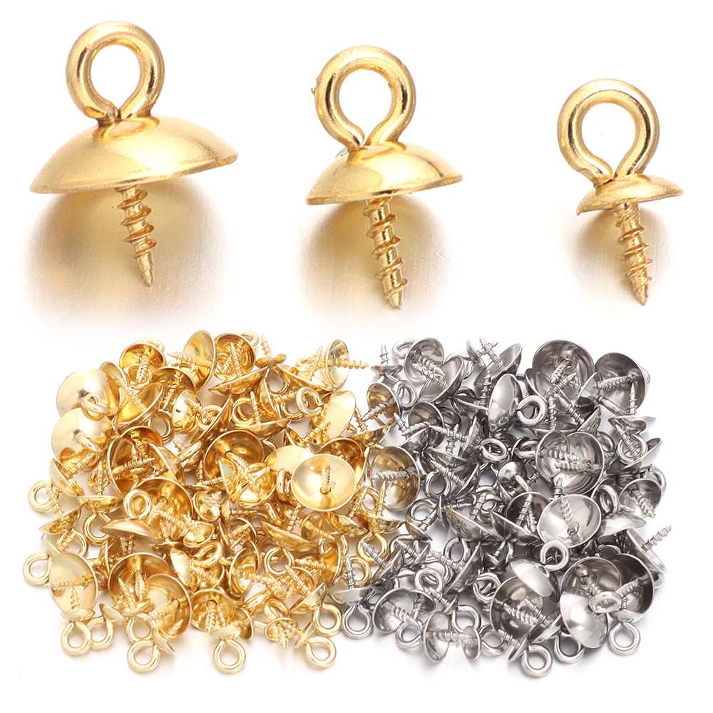 20pcs Stainless Steel Screw Ey - Jewelry Making Drill reseña y precio