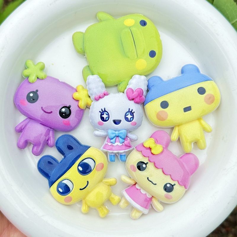 45mm Cartoon Tamagotchi double - Jewelry Making Necklaces reseña y precio