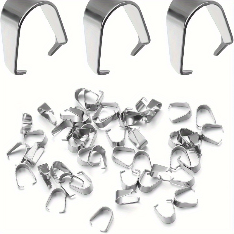 Pinch Clip Pendant Clasp Bail  - Jewelry Making Pendants reseña y precio