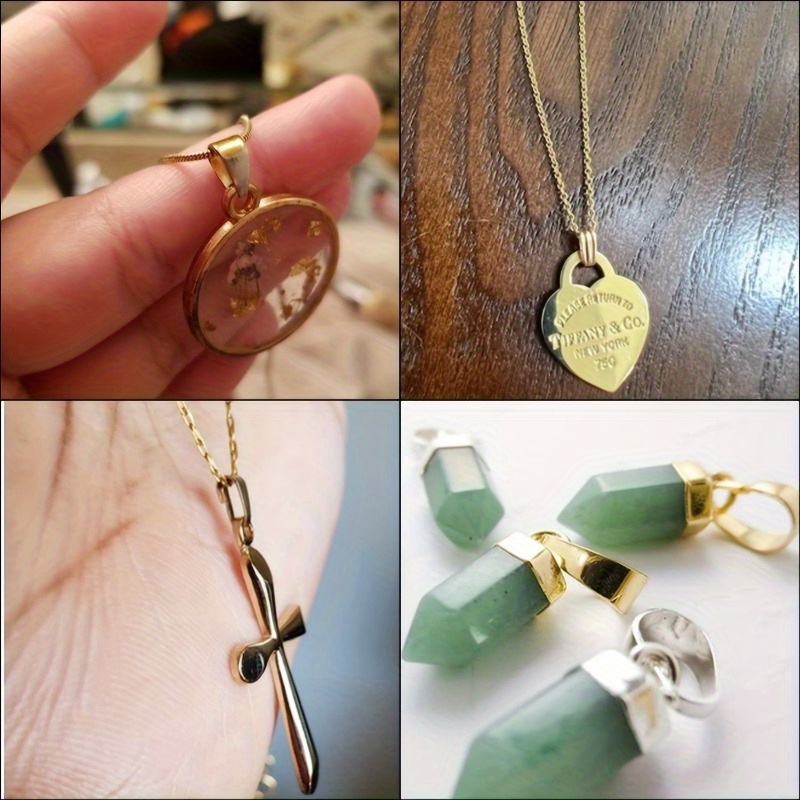 Pinch Clip Pendant Clasp Bail  - Jewelry Making Pendants reseña y precio