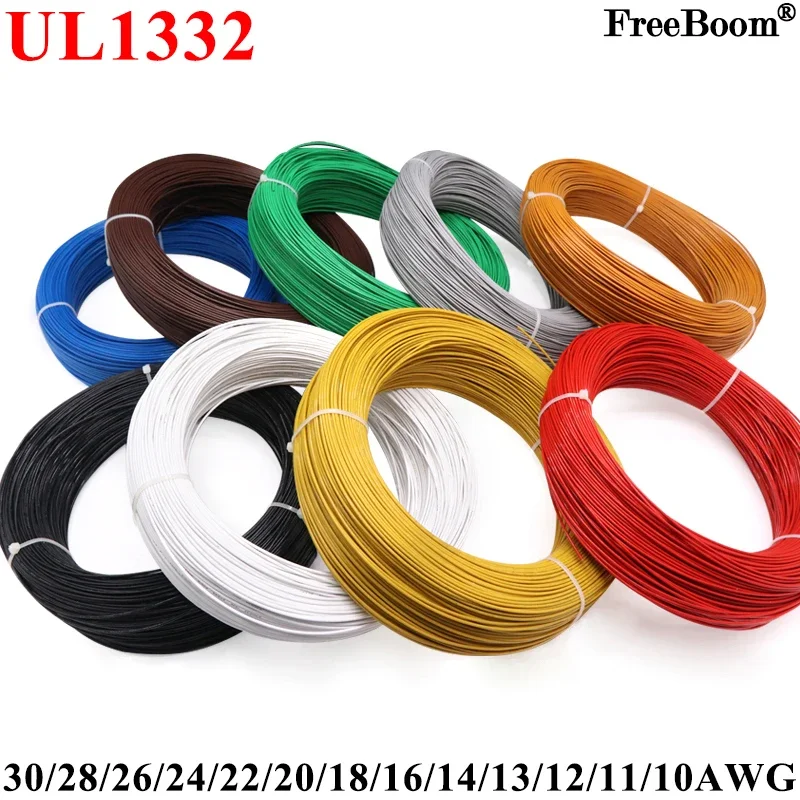 5M/10M UL1332 PTFE Wire 30/28/ - Wire 22 Gauge Copper reseña y precio