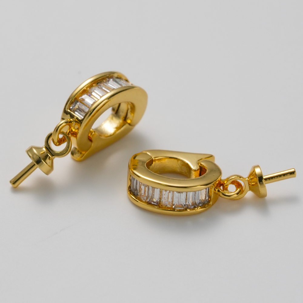 2pcs 18K Gold Plated Brass Eye - Jewelry Making Drill reseña y precio