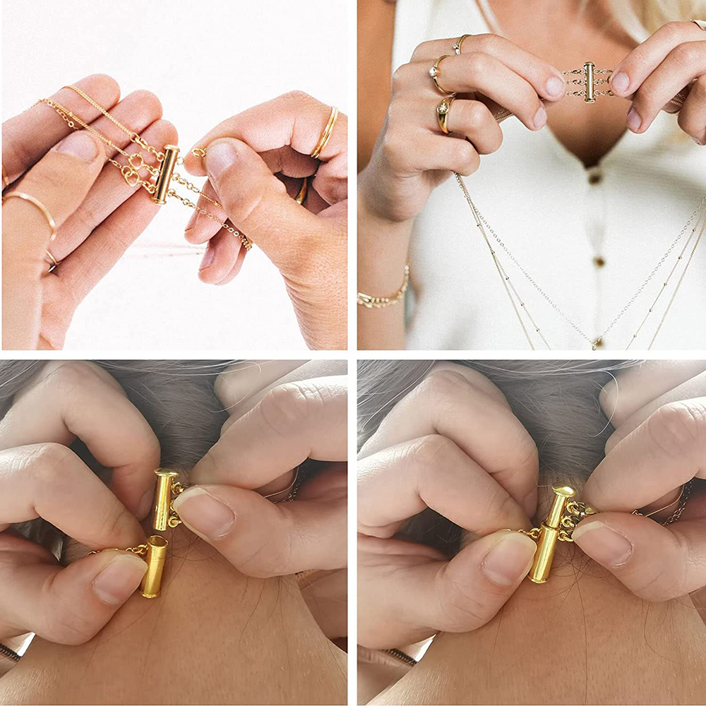 2pcs Multi Strand Necklace Lay - Jewelry Making Necklaces reseña y precio