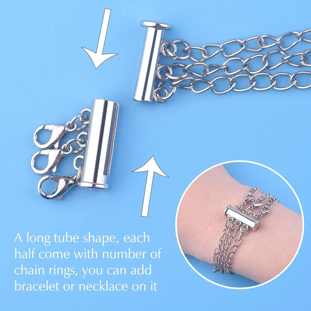 2pcs Multi Strand Necklace Lay - Jewelry Making Necklaces reseña y precio