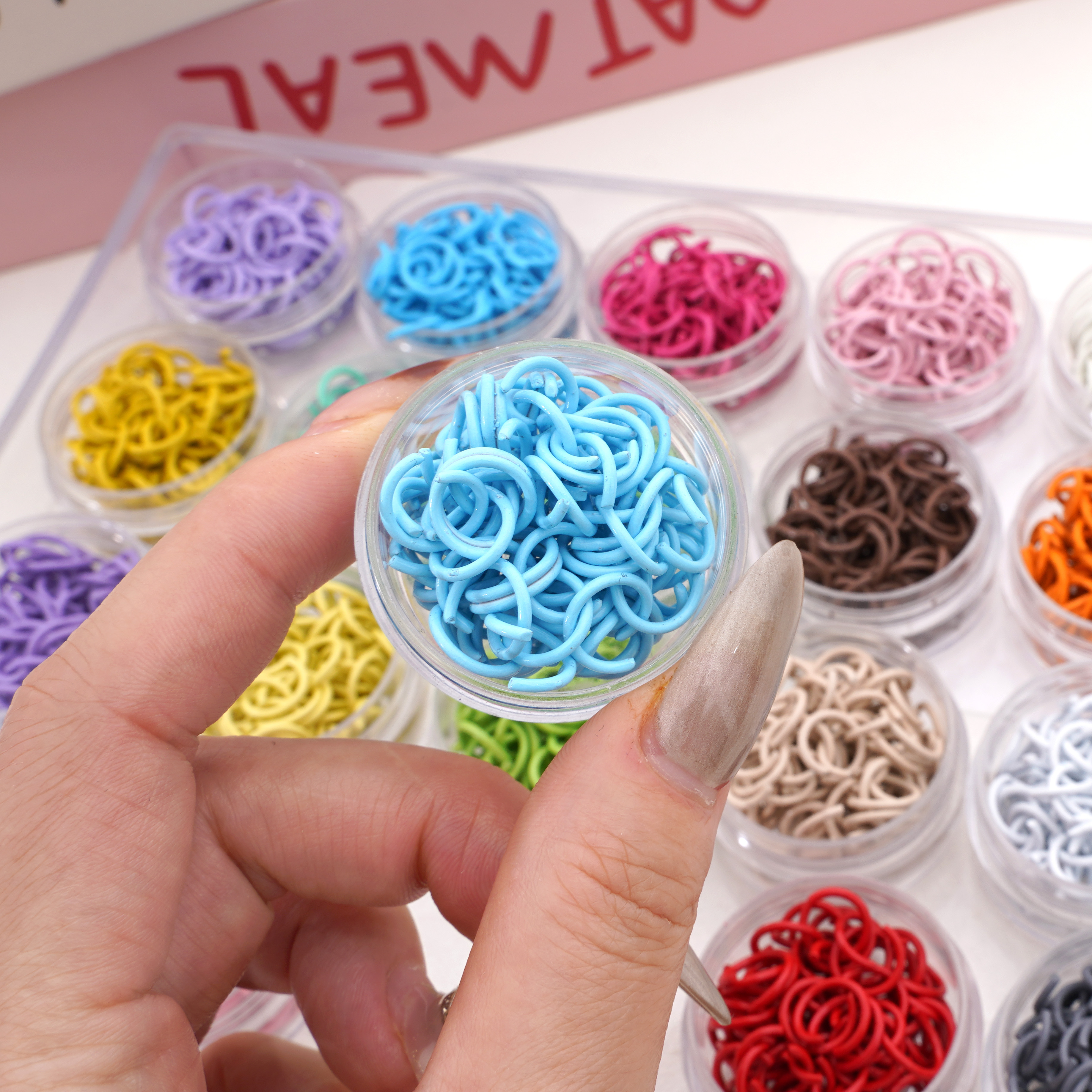 50Pcs/lot 10mm Colorful Iron S - Jewelry Making Looper Tool reseña y precio