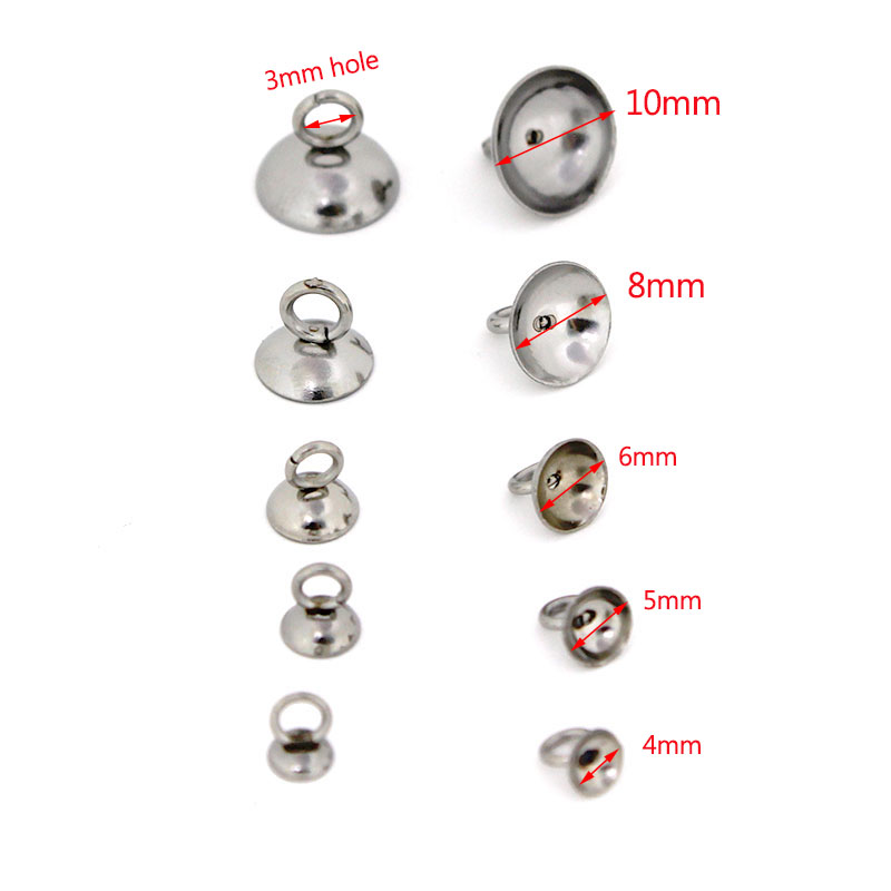 20Pcs 4/5/6/8/10mm Stainless S - Jewelry Making Pendants reseña y precio