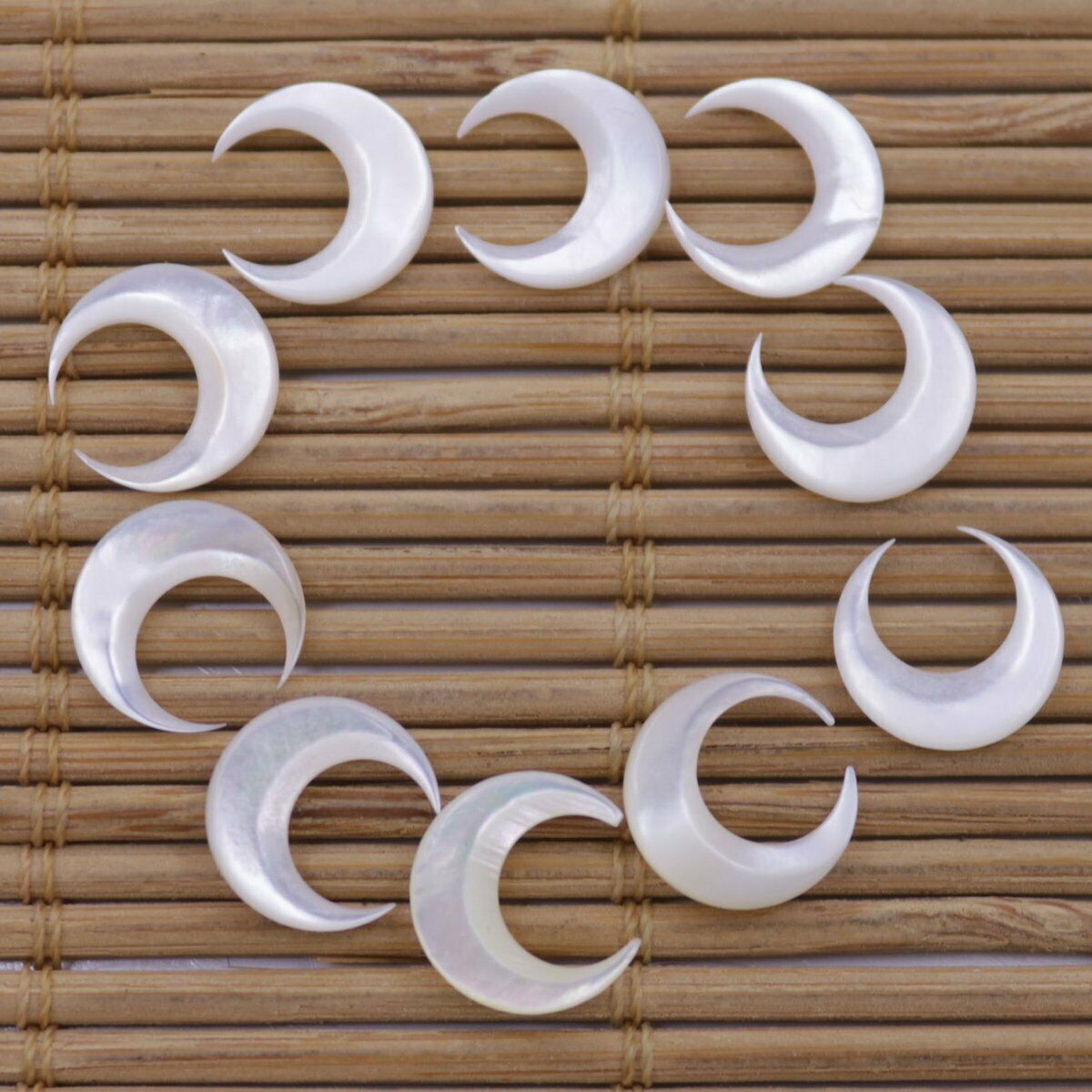 10 PCS Nail 3D Art Moon Shape  - Jewelry Making Drill reseña y precio